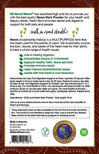 All About Neem neem bark powder added to tea or smoothie for daily care