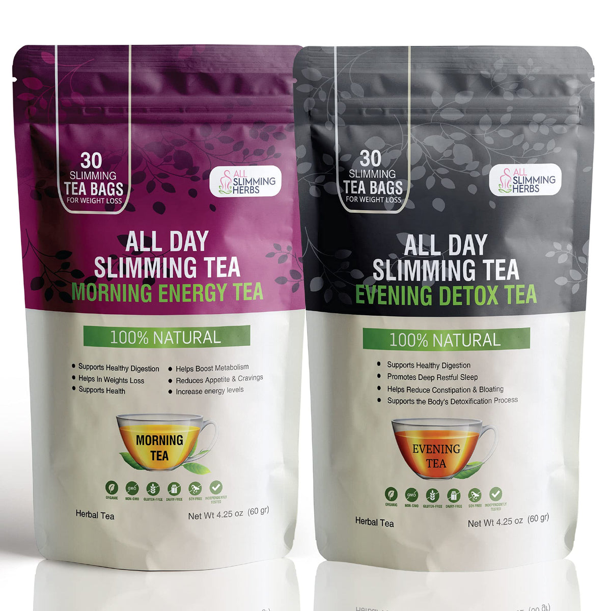 ALL SLIMMING HERBS All Day Slimming Tea morning cup energizes and supports metabolism