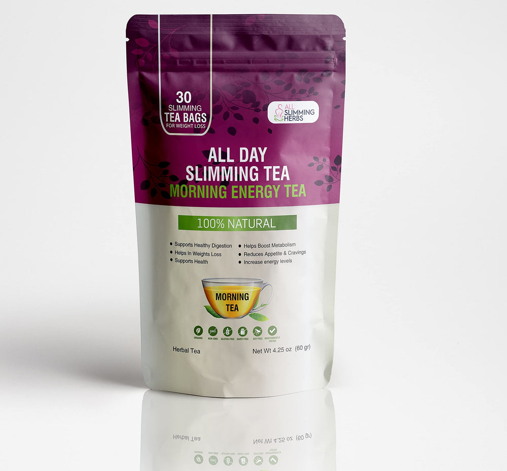 ALL SLIMMING HERBS Evening tea bags close-up for night-time detox and digestion comfort