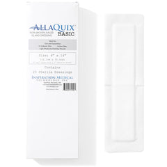 AllaQuix Basic dressing with adhesive border for secure, tape-free wound coverage.