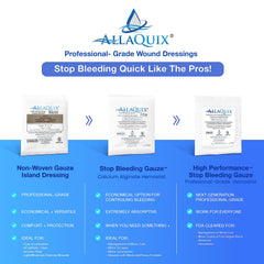AllaQuix latex-free soft dressing supports sensitive skin without irritation.