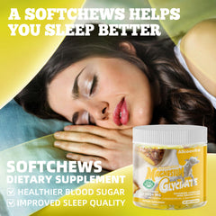 Allcoovita chews placed by calendar for daily routine reminder.