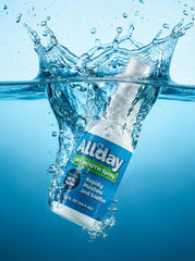 Allday Dry Mouth Spray mist output demonstrates fast acting hydration.