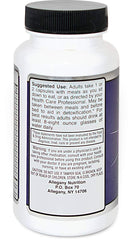 Allegany Nutrition MF90 Digestive Enzymes packaging label highlights plant-derived enzymes.