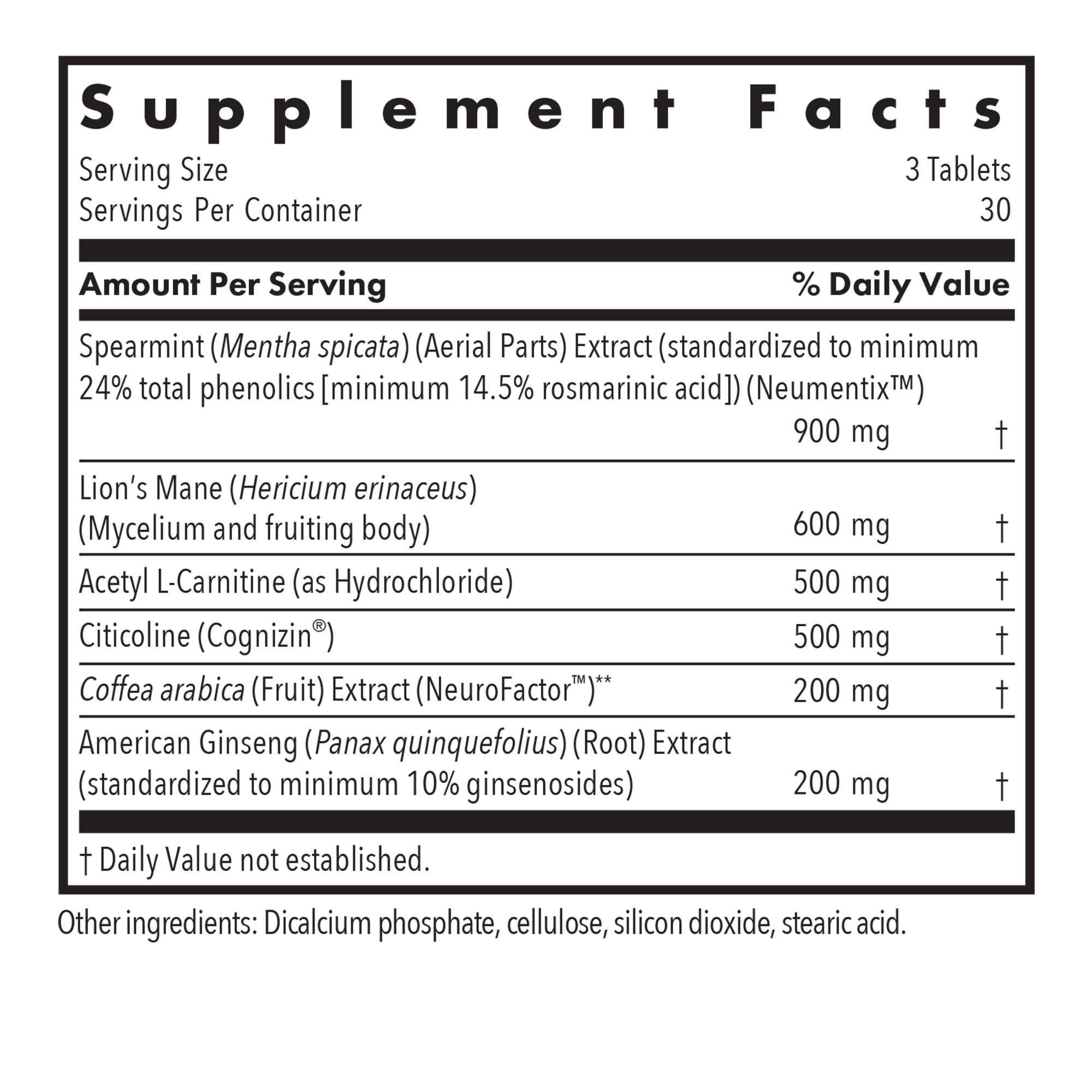 Advanced NeuroPlus tablets close-up on a clean surface for daytime focus
