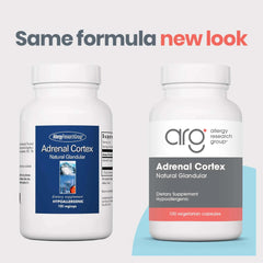 Pasture-raised source ARG Adrenal Cortex ensures quality and traceable sourcing.