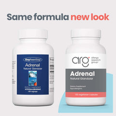 Allergy Research Group ARG Adrenal Cortex sourced from pasture-raised Argentina cattle