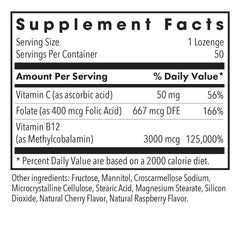 Allergy Research Group B12 lozenge under-tongue package, convenient absorption