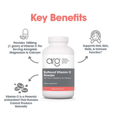 Allergy Research Group Buffered Vitamin C powder allergen-free formula for sensitive diets
