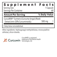 CurcuWIN 500 capsules by Allergy Research Group with high bioavailability