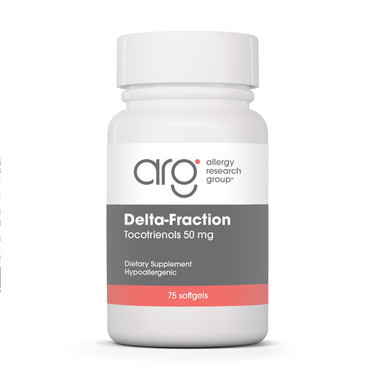 Allergy Research Group Delta-Fraction Tocotrienols bottle for daily use.
