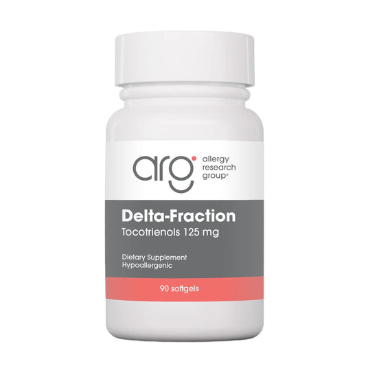 Allergy Research Group Delta-Fraction Tocotrienols softgel bottle may support endothelial health.