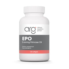 Allergy Research Group EPO bottle with 120 softgels for daily moisture support