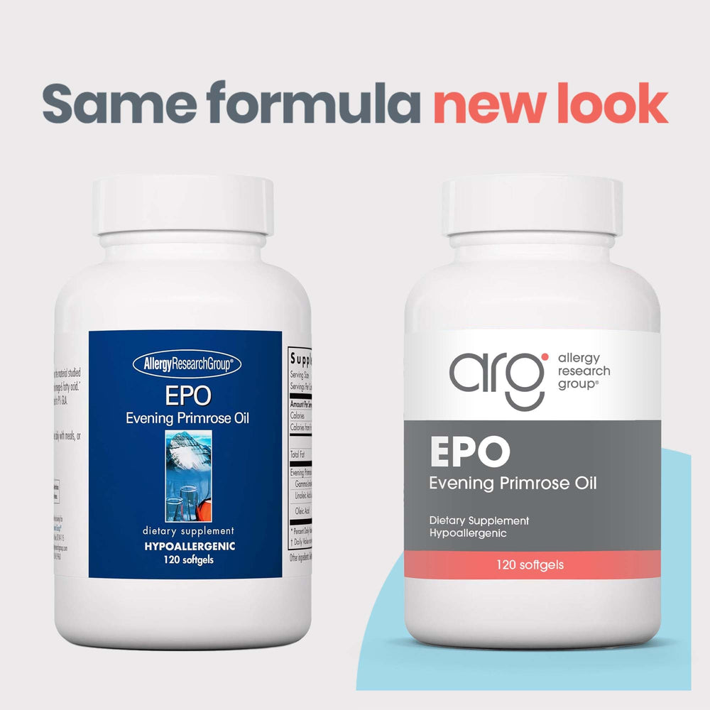 Allergy Research Group EPO softgels ready for daily use