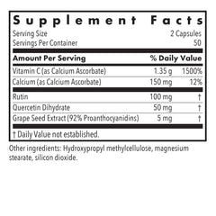 Esterol Ester C label highlights buffered vitamin C and bioflavonoids.