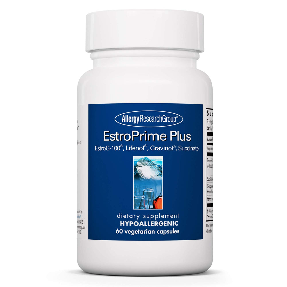 Allergy Research Group Flashes No More bottle label highlighting menopause support for daytime comfort