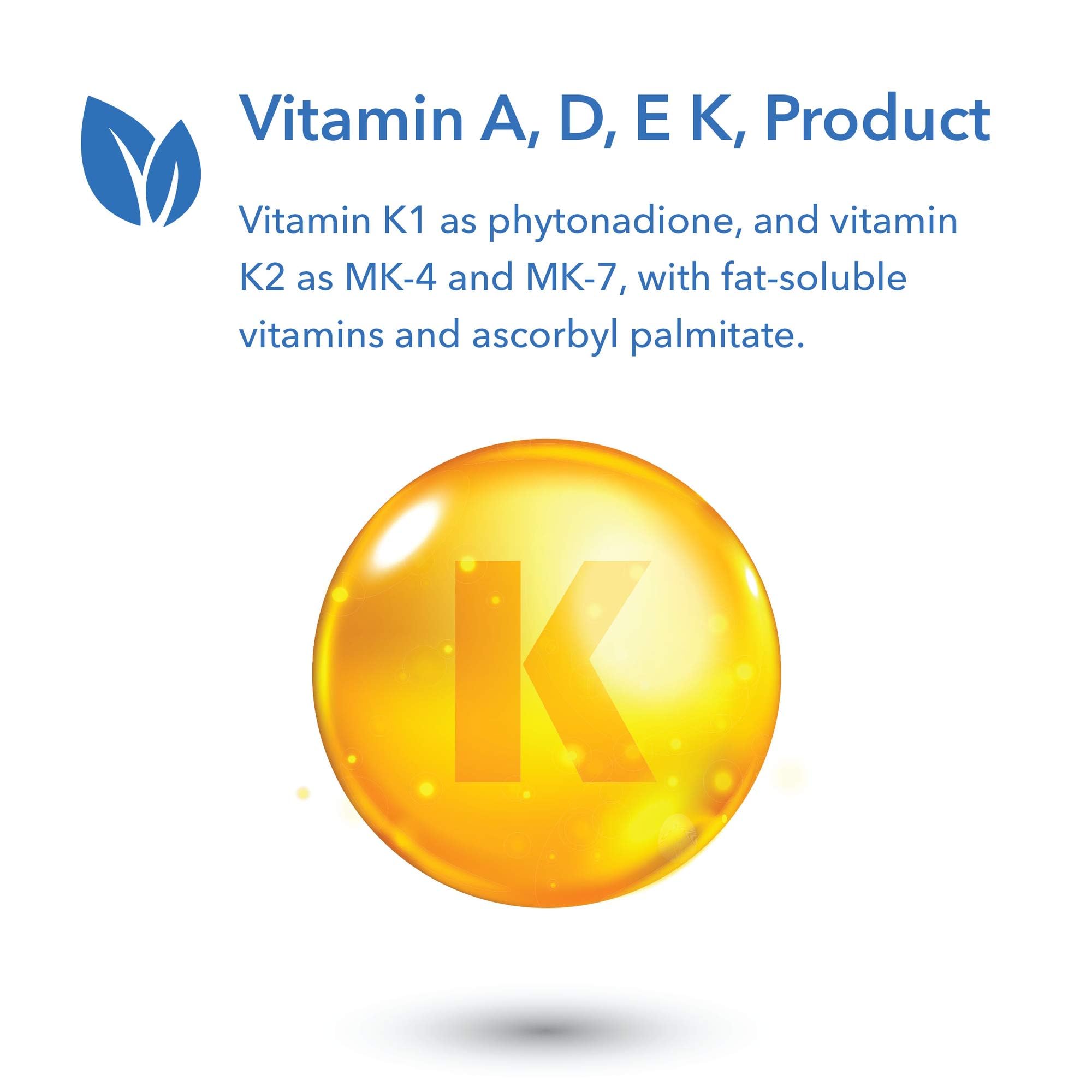 Allergy Research Group Full Spectrum Vitamin K capsules shown with bottle for easy daily use