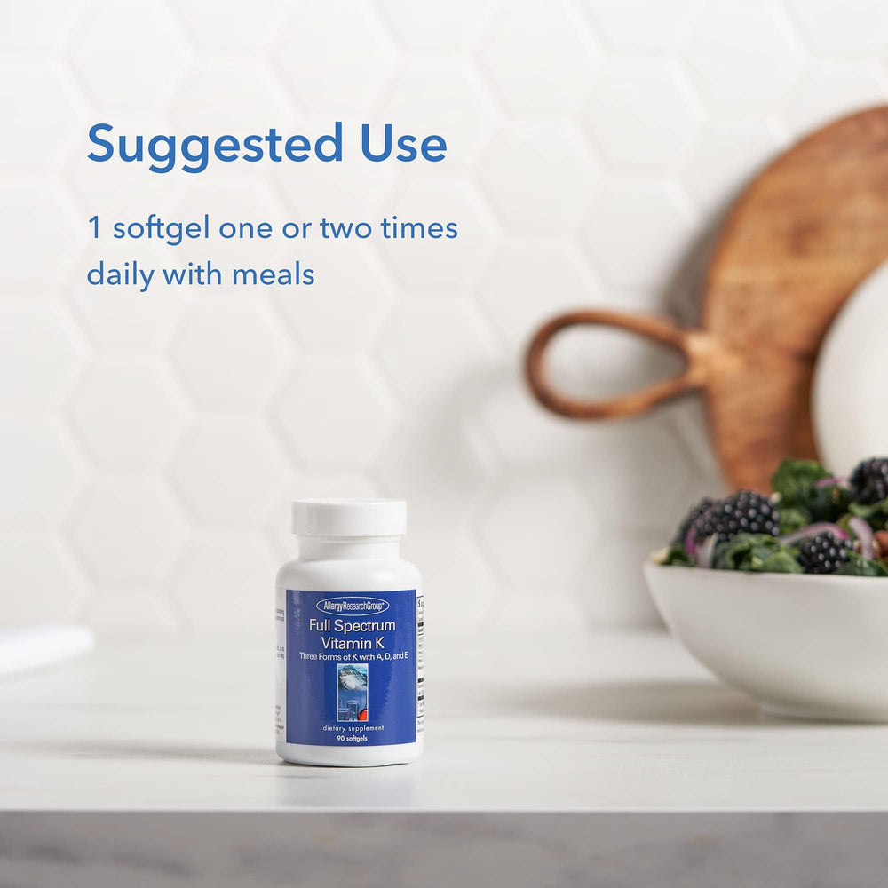Allergy Research Group Full Spectrum Vitamin K daily use with balanced fat-soluble nutrients