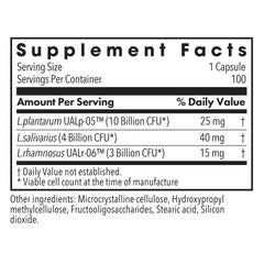 Allergy Research Group gut microbiome balance label highlights broad probiotic coverage.