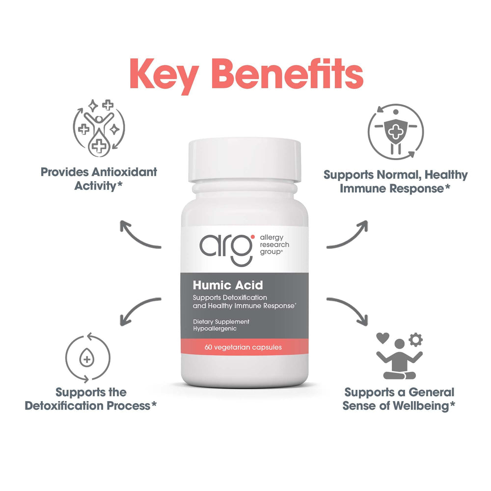 Allergy Research Group Humic Acid purification process visual.