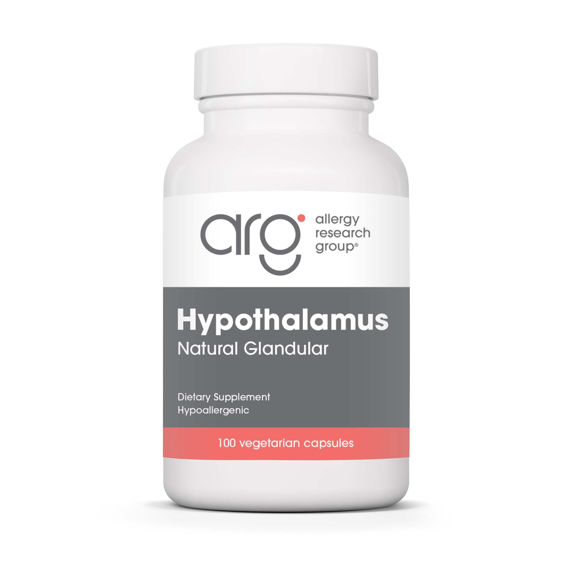 Allergy Research Group hypothalamus supplement bottle front highlighting endocrine support