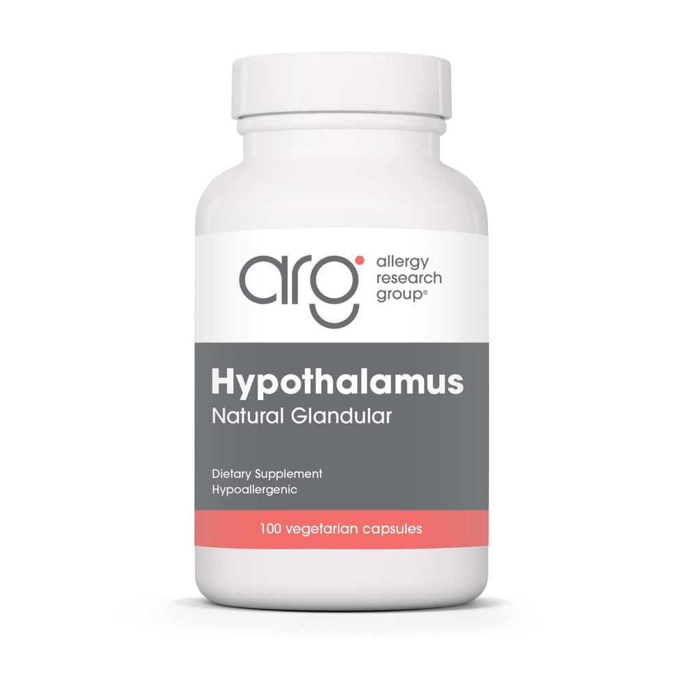 Allergy Research Group hypothalamus supplement bottle front highlighting endocrine support