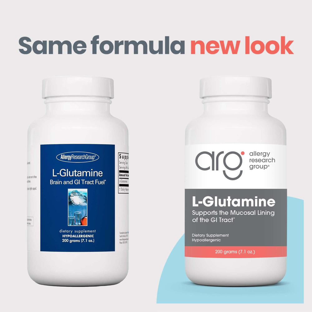 L-Glutamine powder with scoop ready for daily mix.