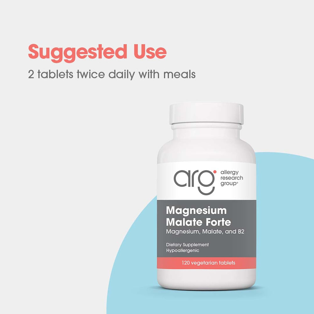 Allergy Research Group Magnesium Malate Forte label details on ingredients