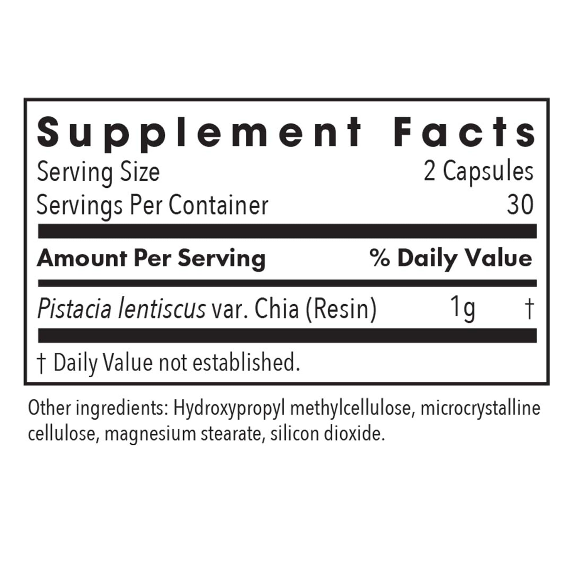 Allergy Research Group mastic gum capsules ready to take as a dietary supplement