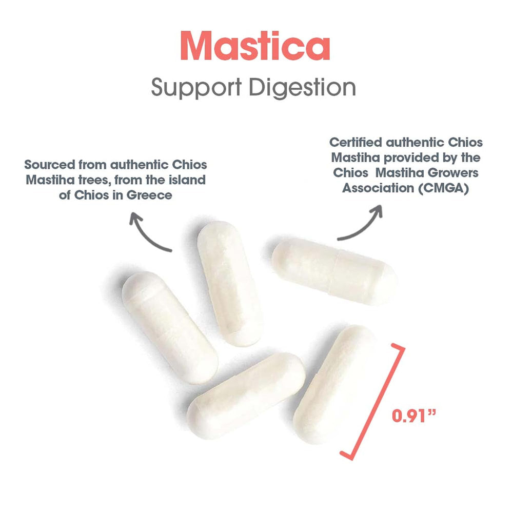 Allergy Research Group mastic gum ingredients panel emphasizes minerals per capsule