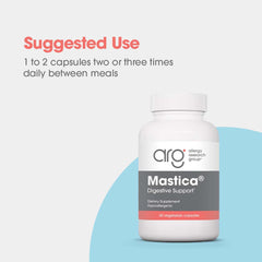 Allergy Research Group mastic gum packaging box signals doctor-developed, hypoallergenic formulation