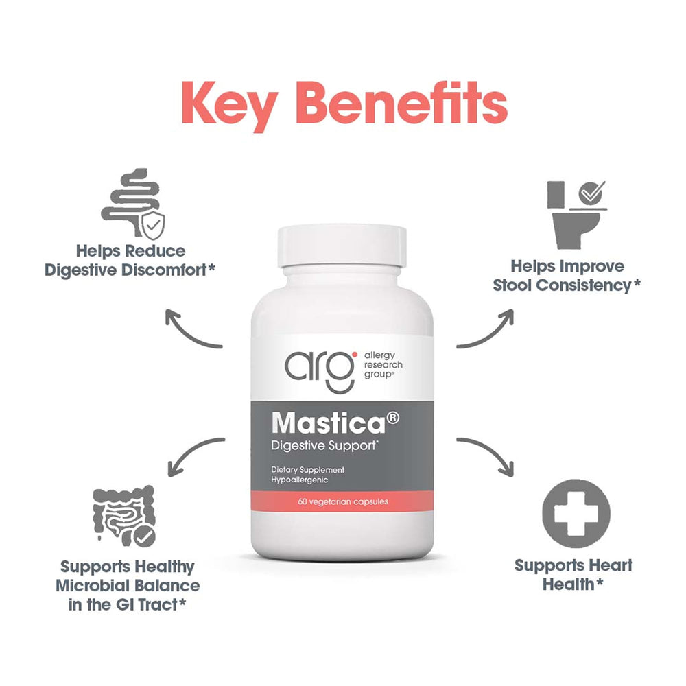 Allergy Research Group mastic gum resin detail highlights natural resin source