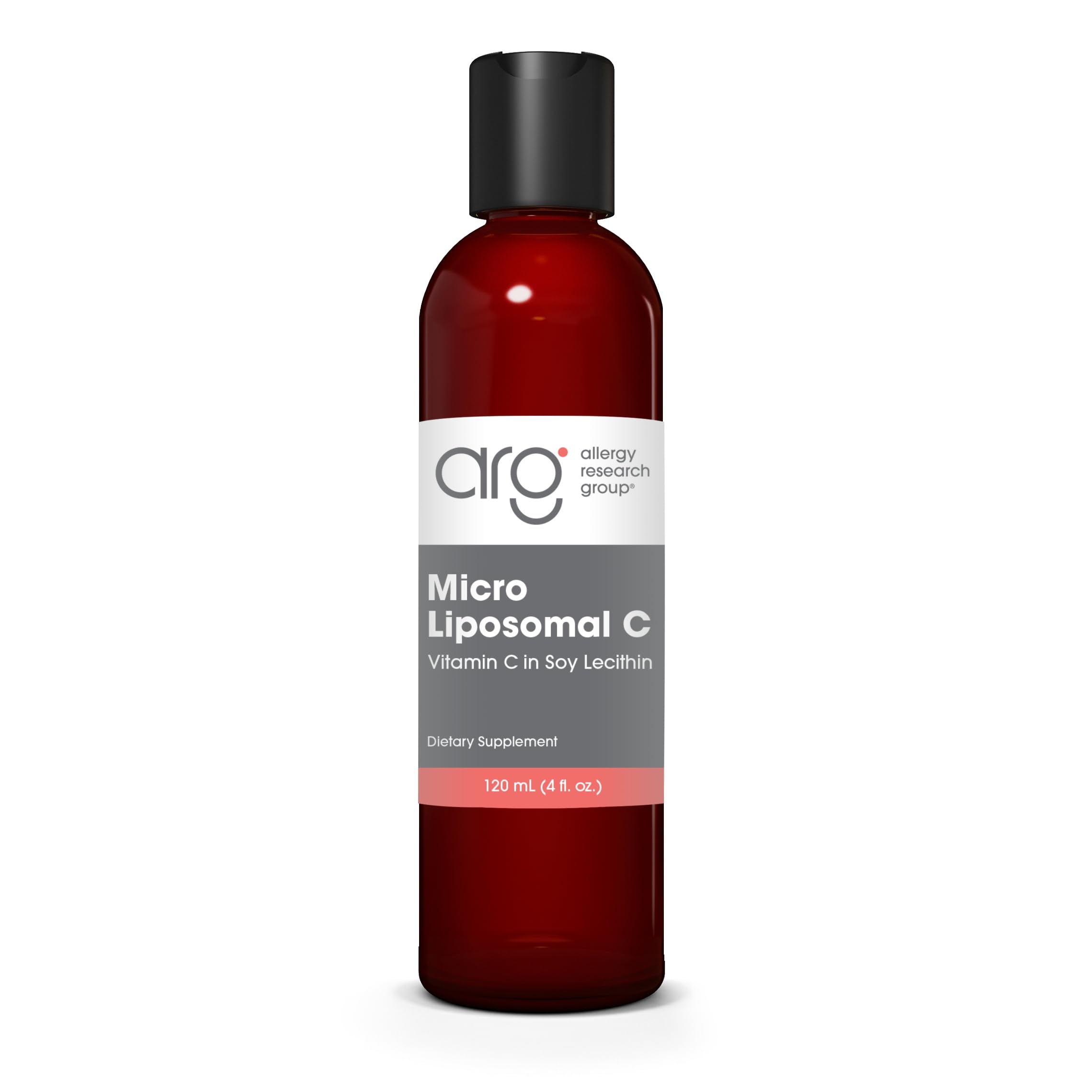 Allergy Research Group Micro Liposomal C bottle pour for convenient daily vitamin C intake