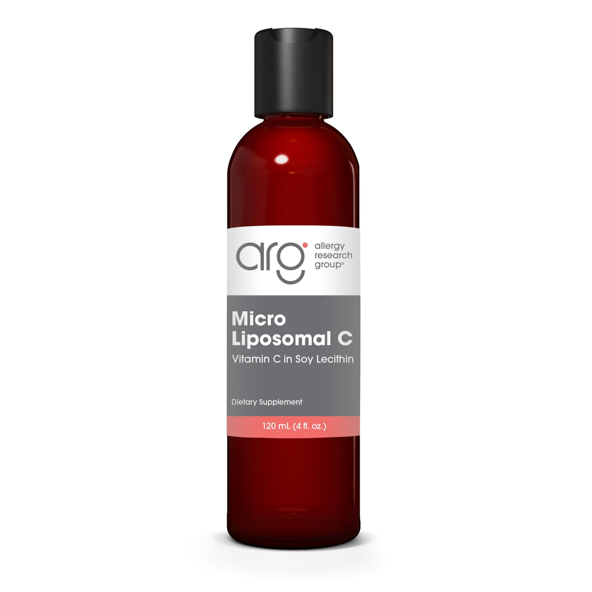 Allergy Research Group Micro Liposomal C bottle pour for convenient daily vitamin C intake