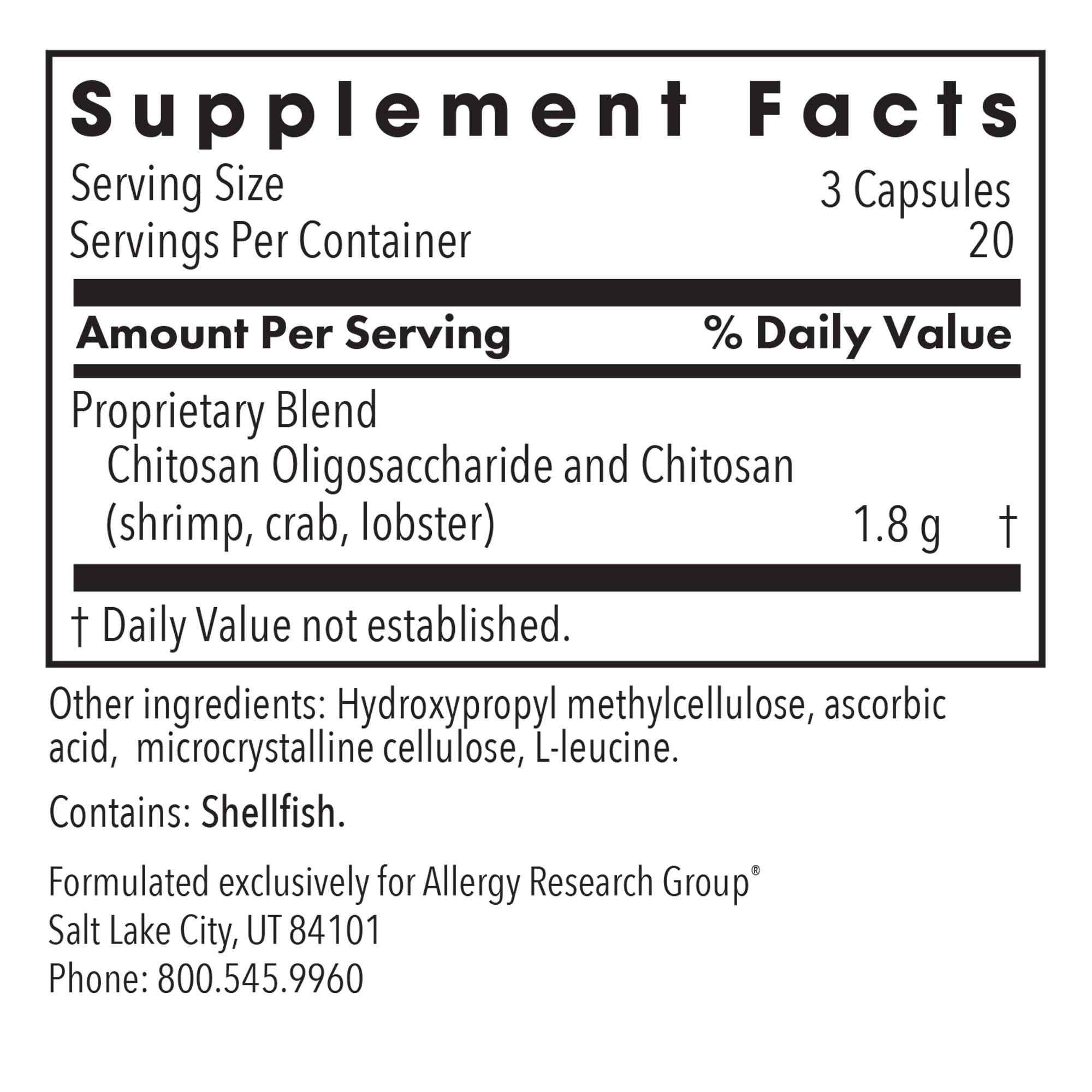 MicroChitosan capsules close-up, vegetarian formula for daily use.