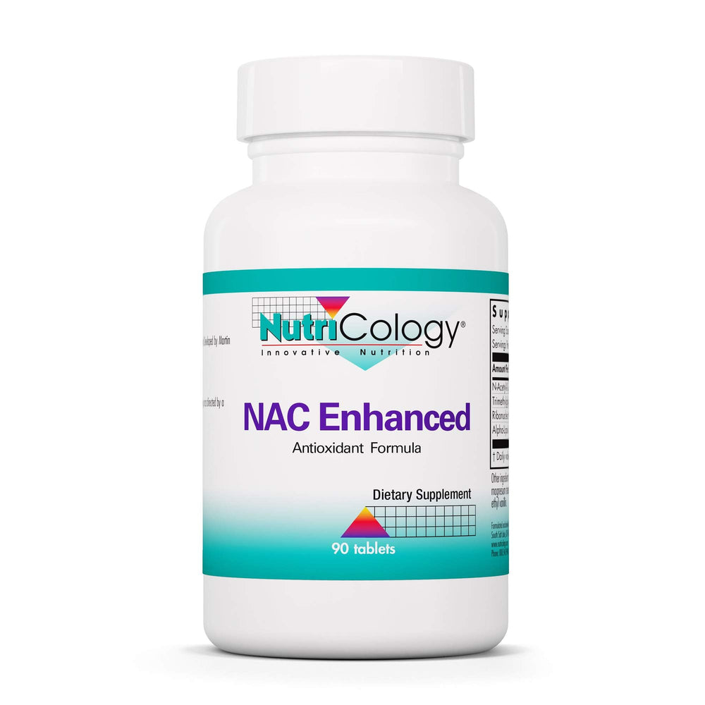 Allergy Research Group NAC Enhanced bottle for immune support and antioxidant potential.