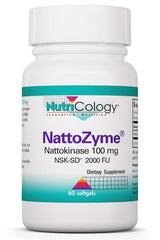 Allergy Research Group NattoZyme bottle front showing branding for circulation support
