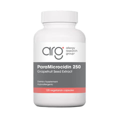 Nutricology citrus seed extract bottle shows potential intestinal support for daily use.