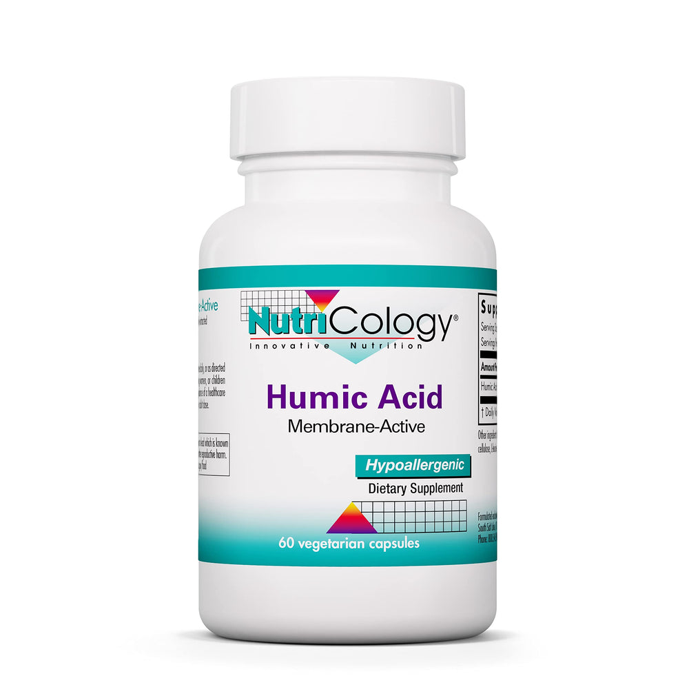Allergy Research Group NutriCology Humic Acid bottle front highlights immune support potential
