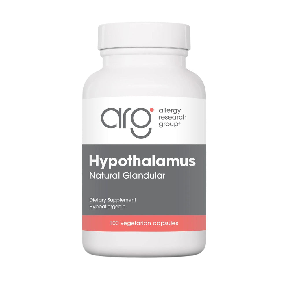 Allergy Research Group Nutricology hypothalamus bottle highlights endocrine support
