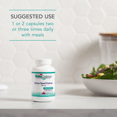 Nutricology supplement ingredient list and quality controls highlighted.