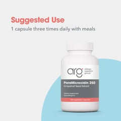 Label close-up of Nutricology citrus seed extract emphasizing clean ingredients.