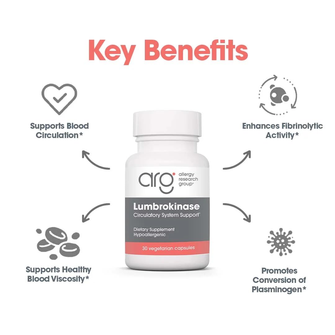 Nutricology Lumbrokinase ingredients panel emphasizing quality sourcing.