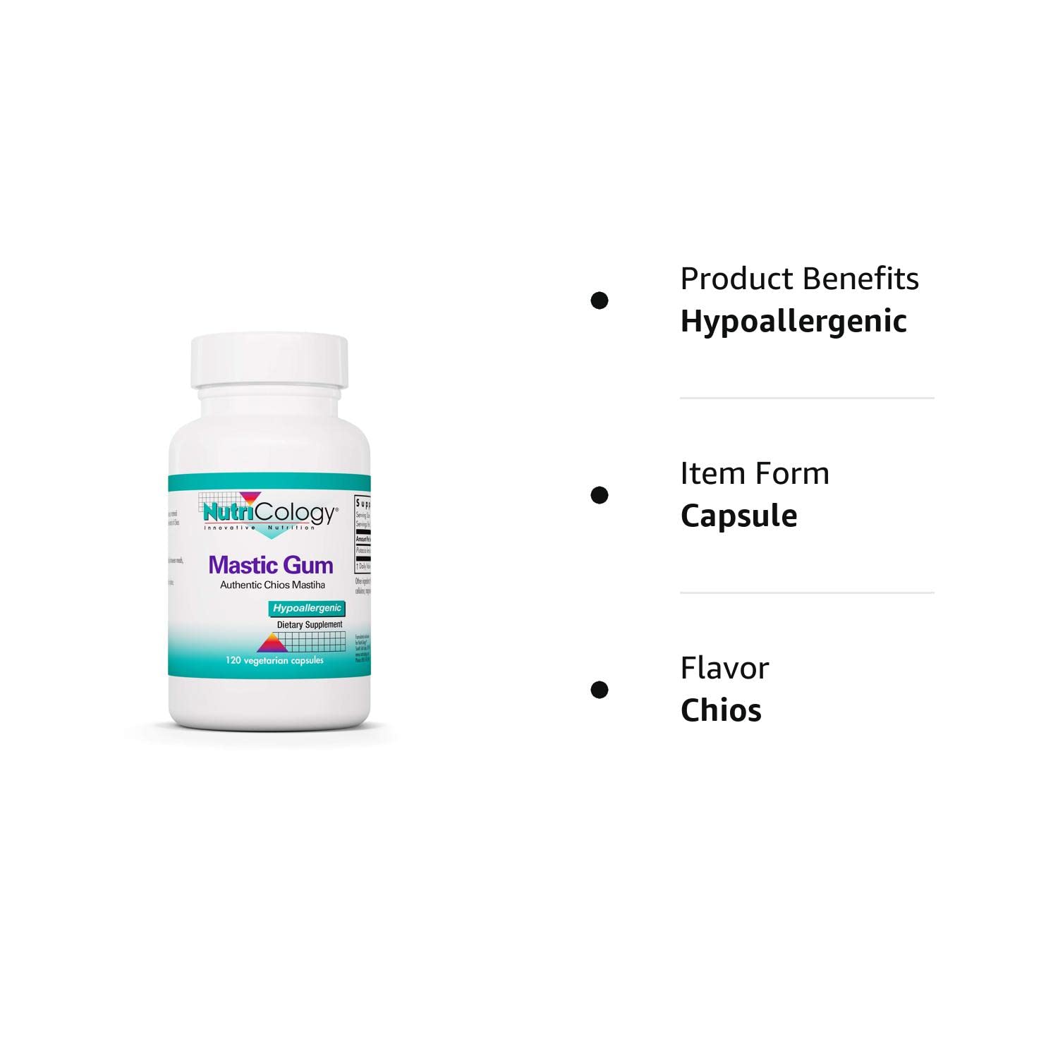 Vegetarian and hypoallergenic suitability indicated on packaging