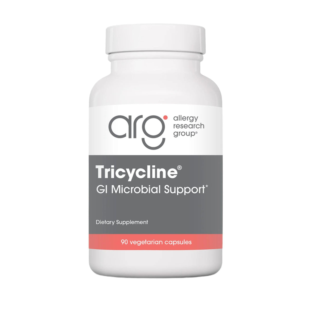 Nutricology Tribiotics bottle front with capsules supports gut balance.