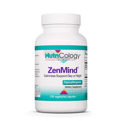 Nutricology ZenMind bottle front showing calming support potential