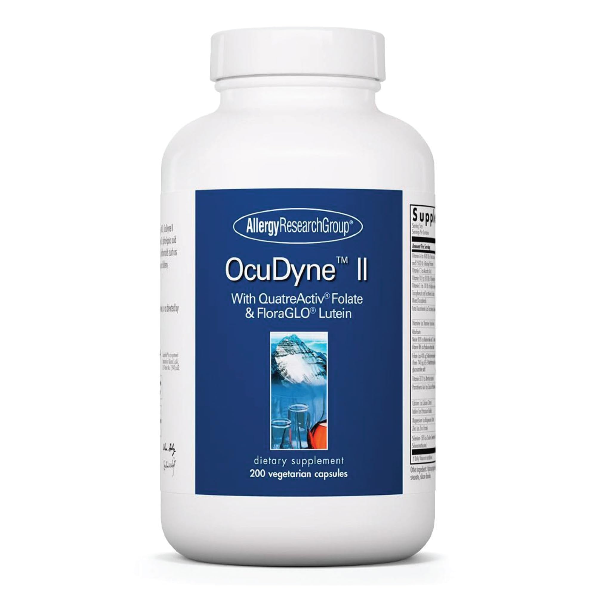 Allergy Research Group OcuDyne II bottle front view for eye health support