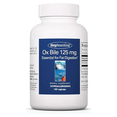 Allergy Research Group OxBile 125mg bottle front view for liver support