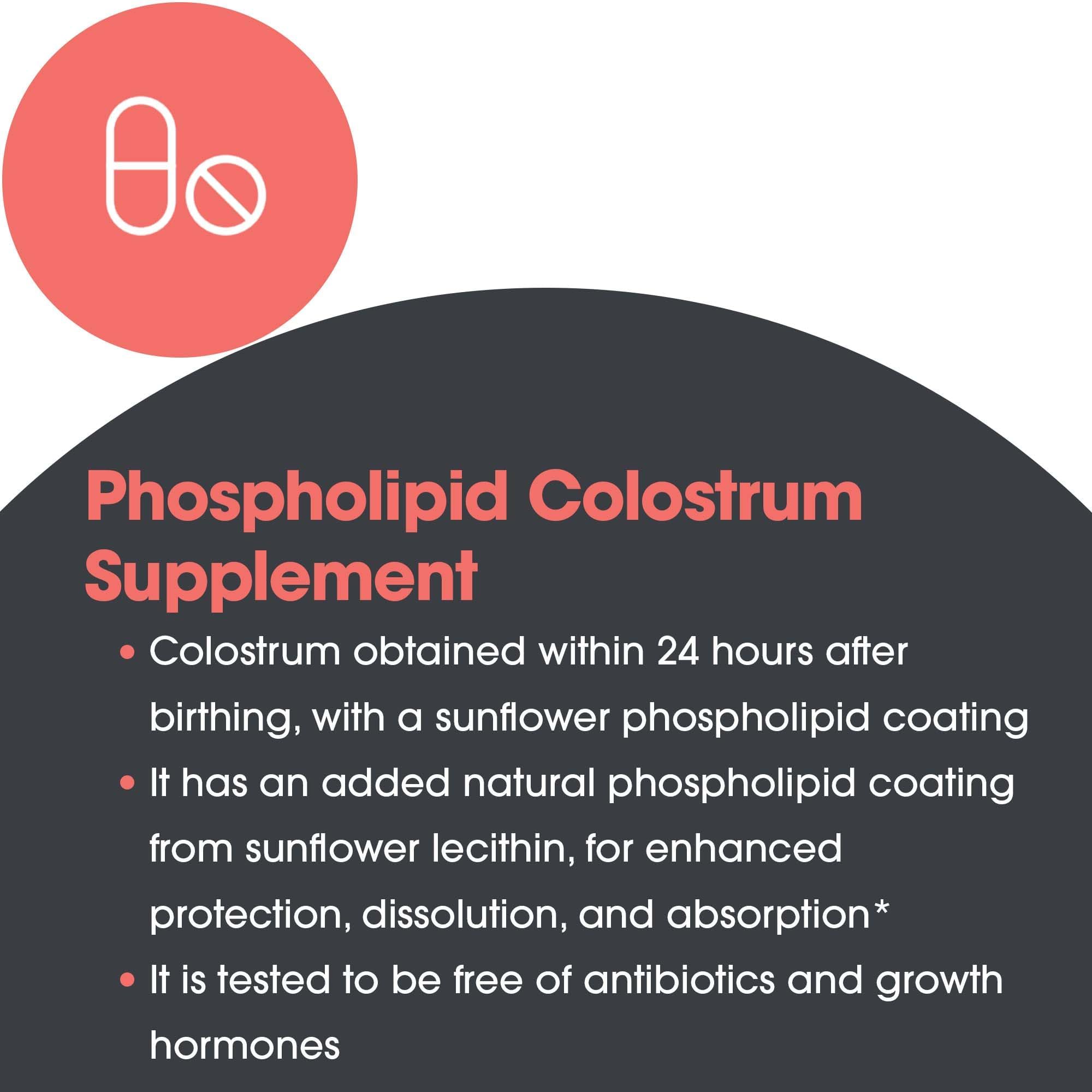 Allergy Research Group phospholipid colostrum scoop serving for easy daily dosage