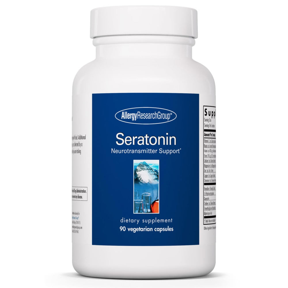 Allergy Research Group Seratonin bottle with capsules for serotonin pathway support and calm mood
